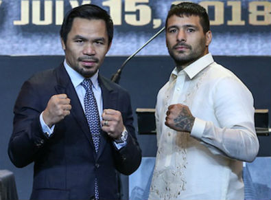 La leyenda y el hombre que busca serlo se vieron en Manila